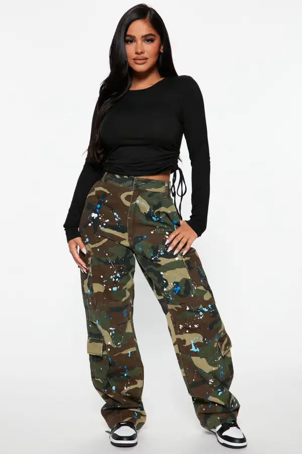 Sabrina Long Sleeve Top - Black