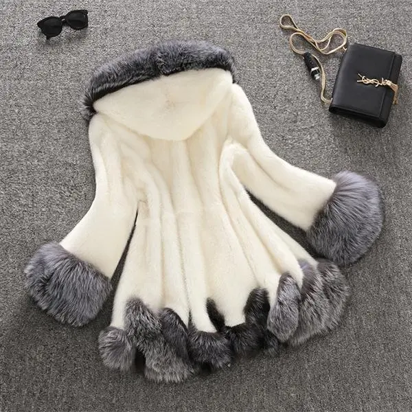 Medium Length Fox Fur Coat