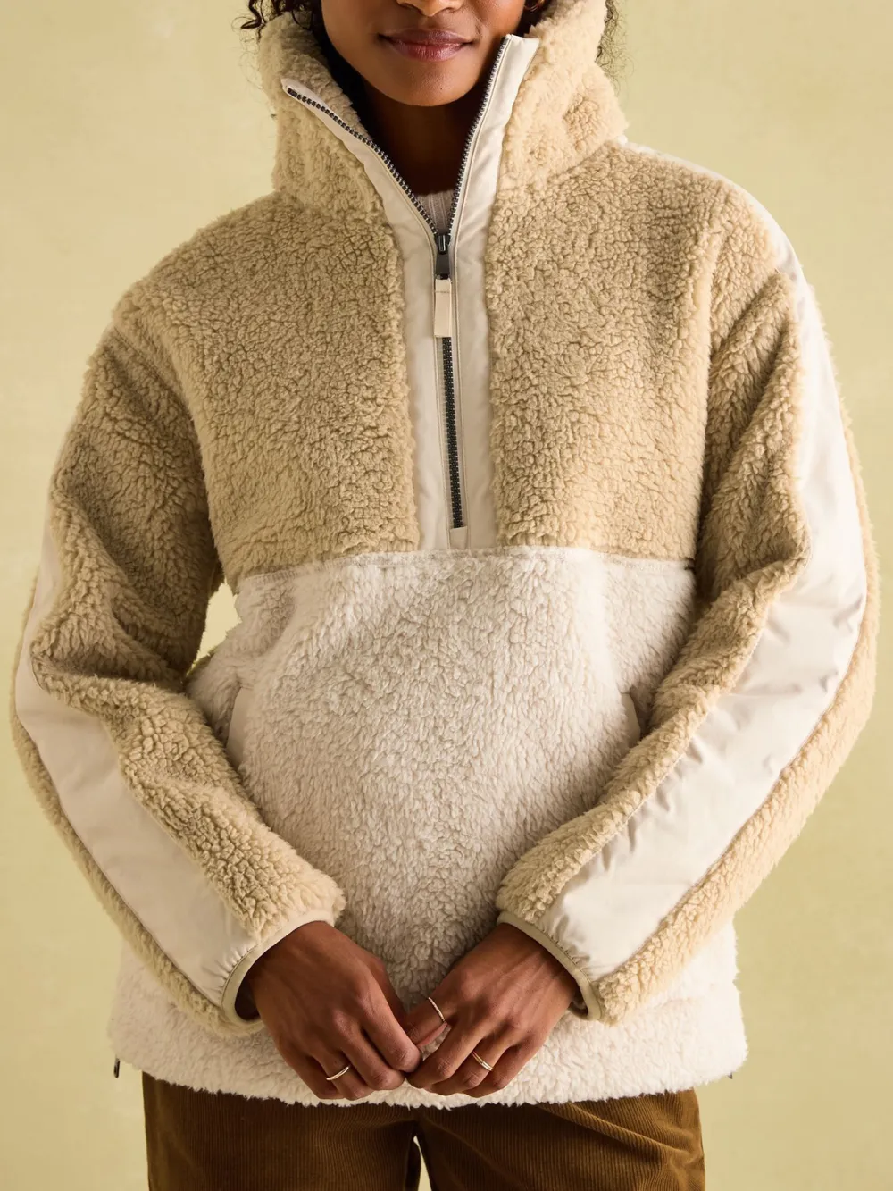 Neutral Quarter Zip Fleece