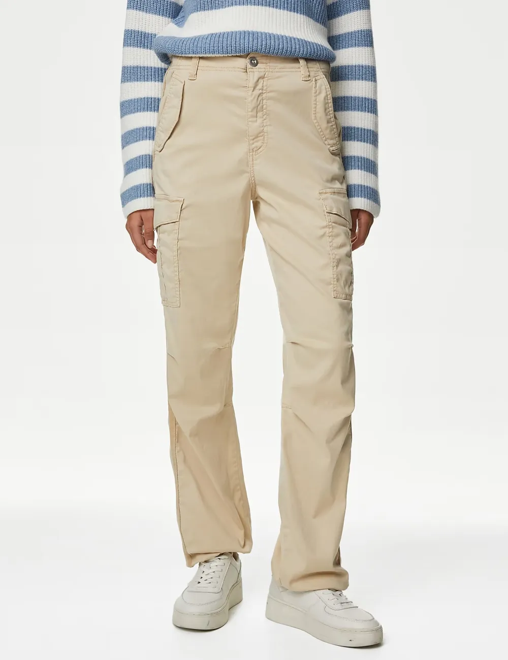 Straight Leg Trousers with Pocket