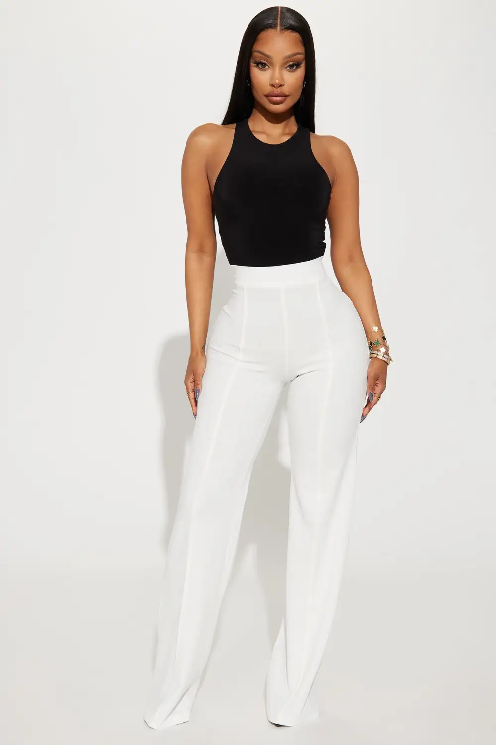 Tina Double Lined Tank Top - Black