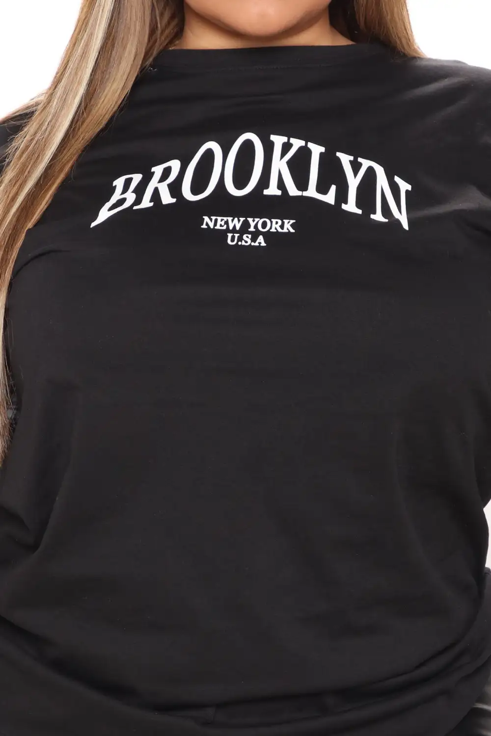 Brooklyn Plaid Tunic Top - Black/White