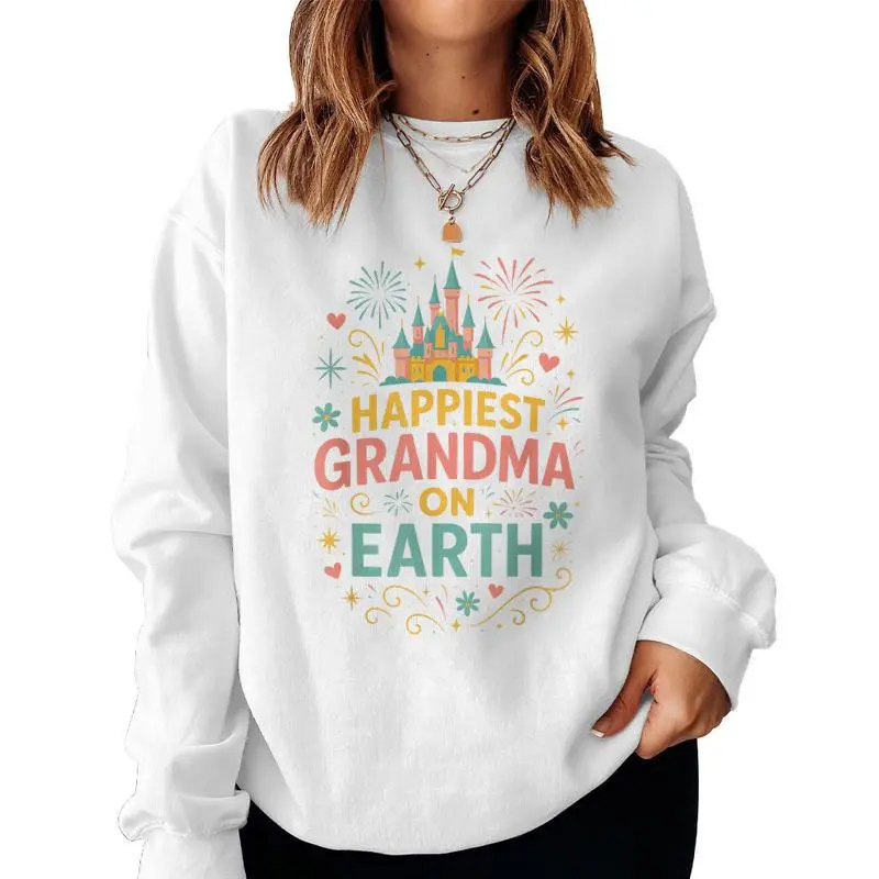 Happiest Grandma On Earth Grandmother Mother's Day Women Sweatshirt