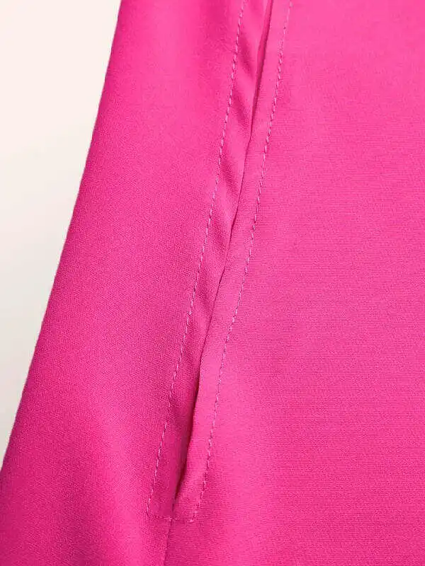 Simple Batwing Sleeves Lace-Up Solid Color High-Neck Midi Dresses