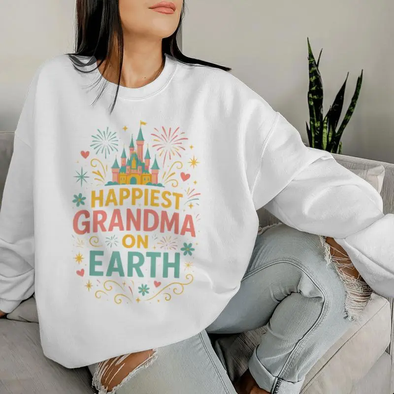 Happiest Grandma On Earth Grandmother Mother's Day Women Sweatshirt