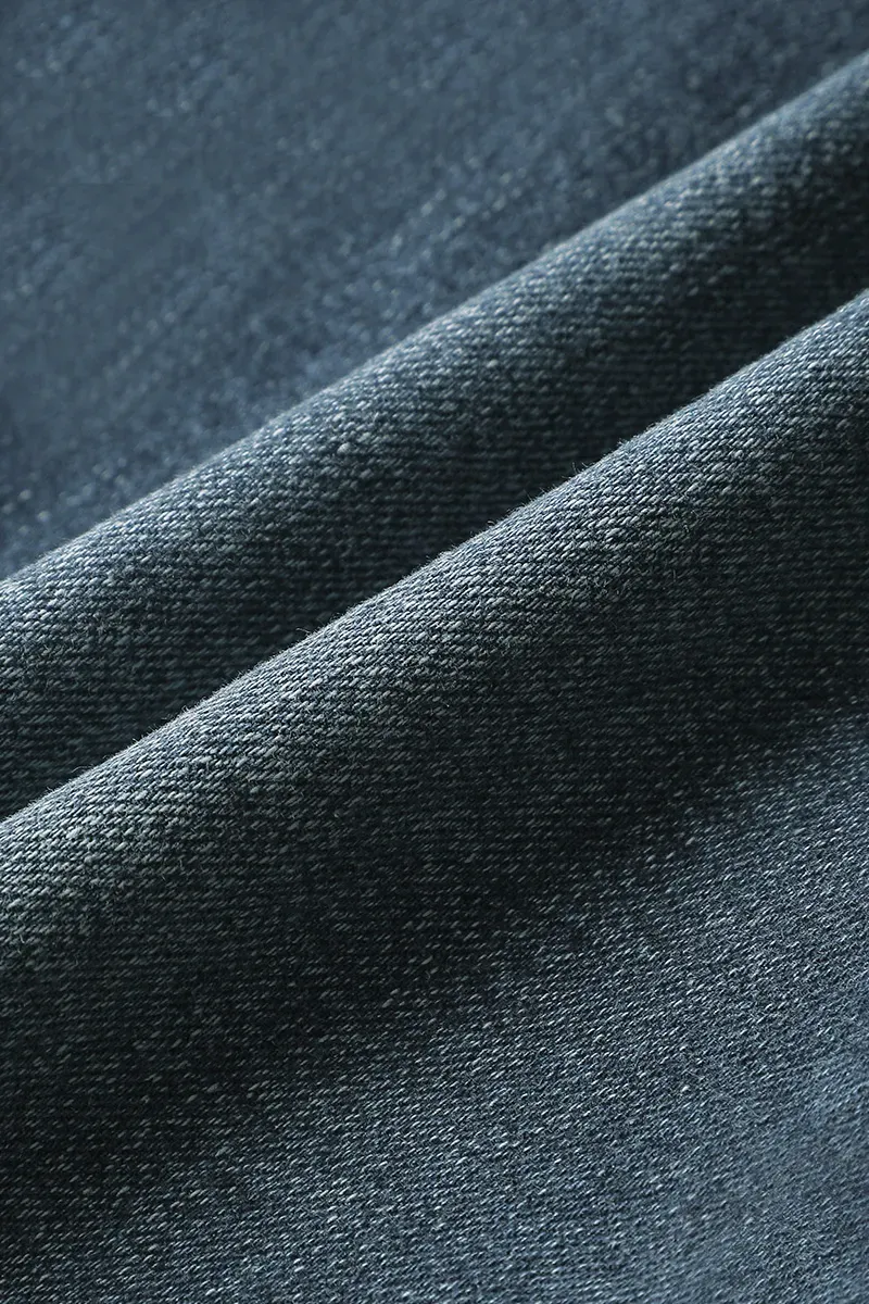 Floral Embroidery Mid Waist Bootcut Jeans