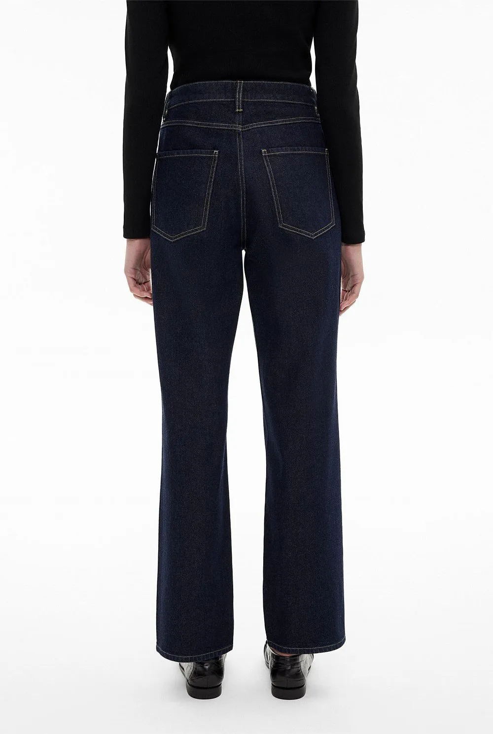 Light-Washed Straight-Leg Denim Jeans