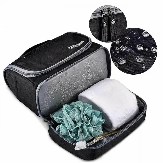 Makeup Bag Women Bags Men Large Waterproof Nylon Travel Cosmetic Bag Organizer Case Necessary Dry And Wet Separation Bag Wash
