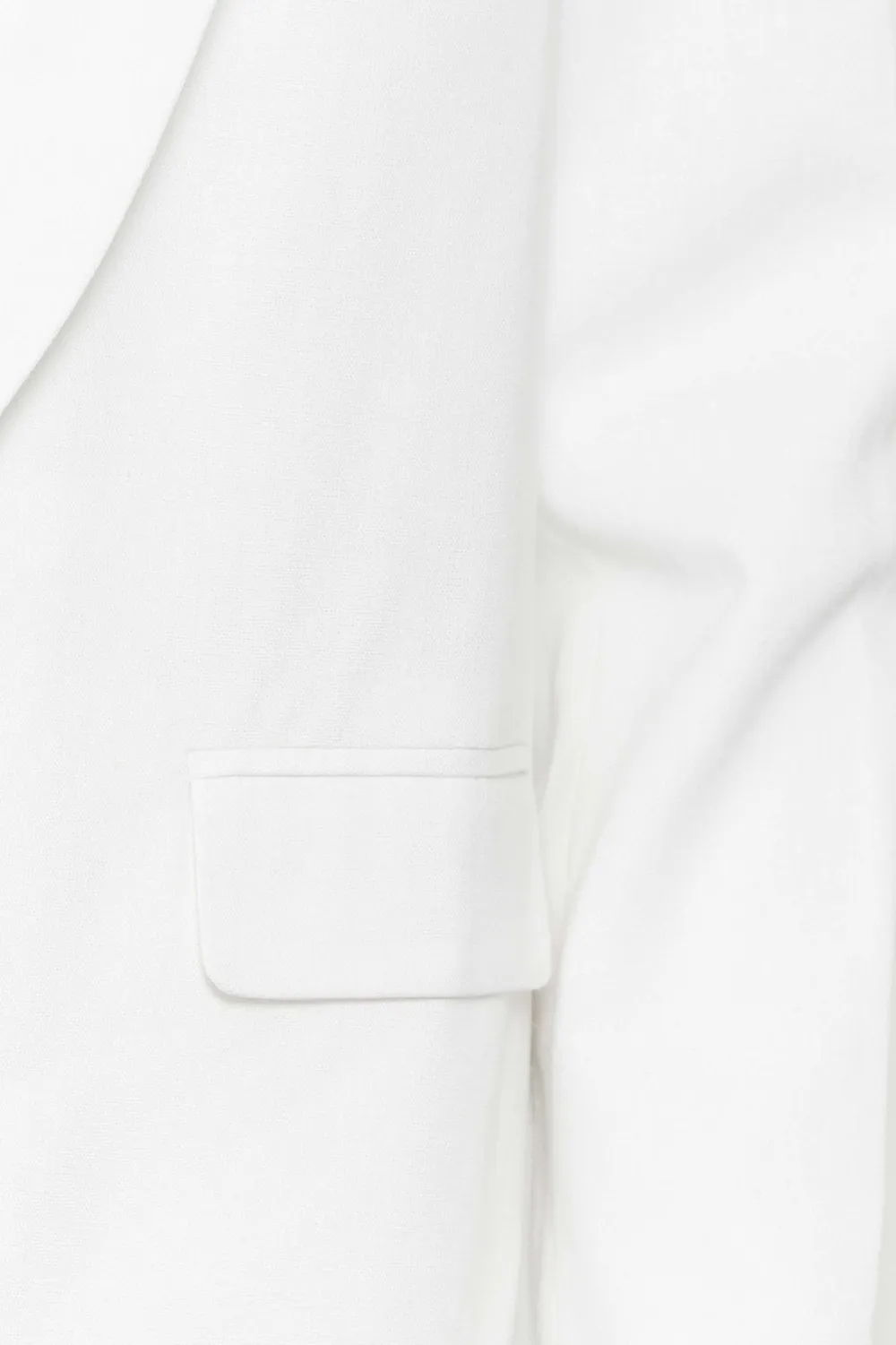 LTS Tall White Linen Blazer Jacket