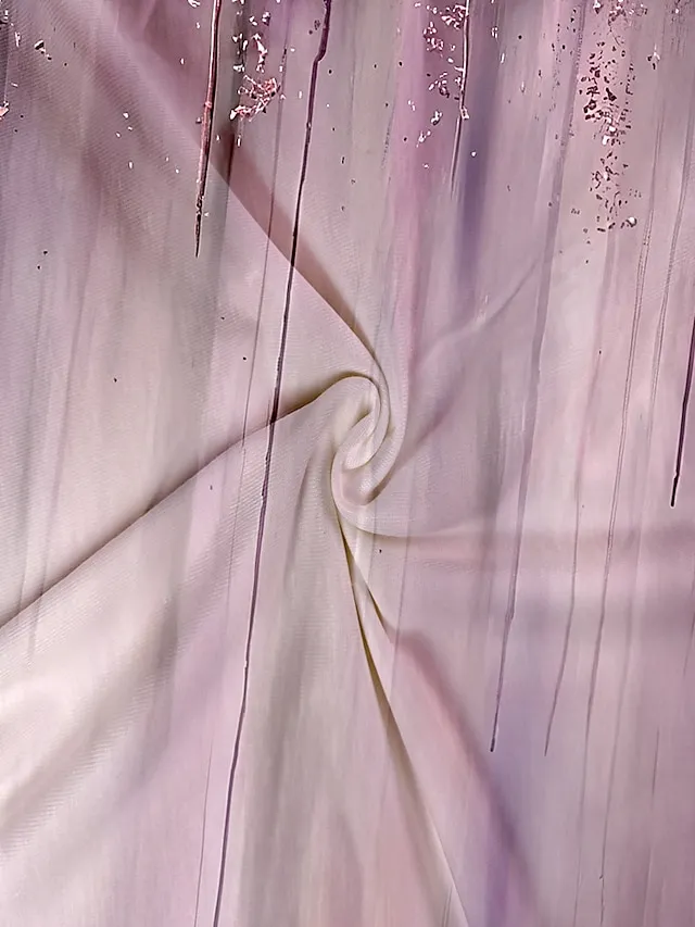 Women's T shirt Tee Pink Blue Green Graphic Button Cut Out Print Short Sleeve Daily Weekend Basic V Neck Regular Fit Painting