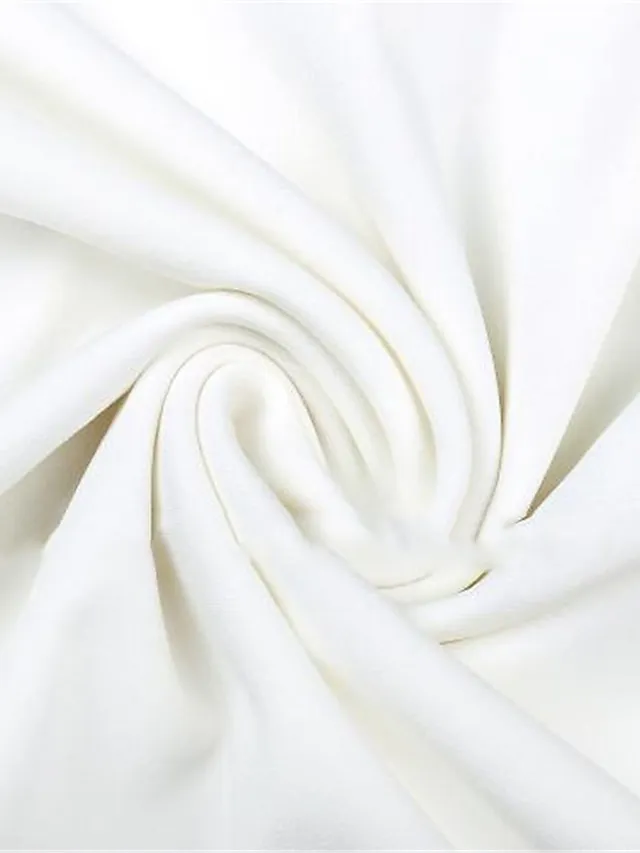 Women‘s Semi Formal Party Dress Swing Dress Midi Dress Green White Half Sleeve Pure Color Ruched Fall Spring Deep V Hot Elegant Slim 2023 S M L XL XXL 3XL / Wedding Guest / White Dress