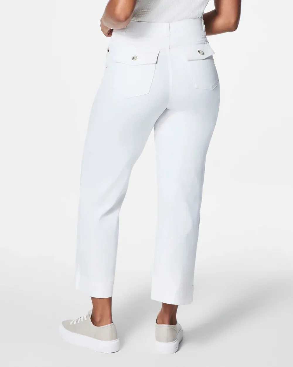 Bright White Cropped Pant