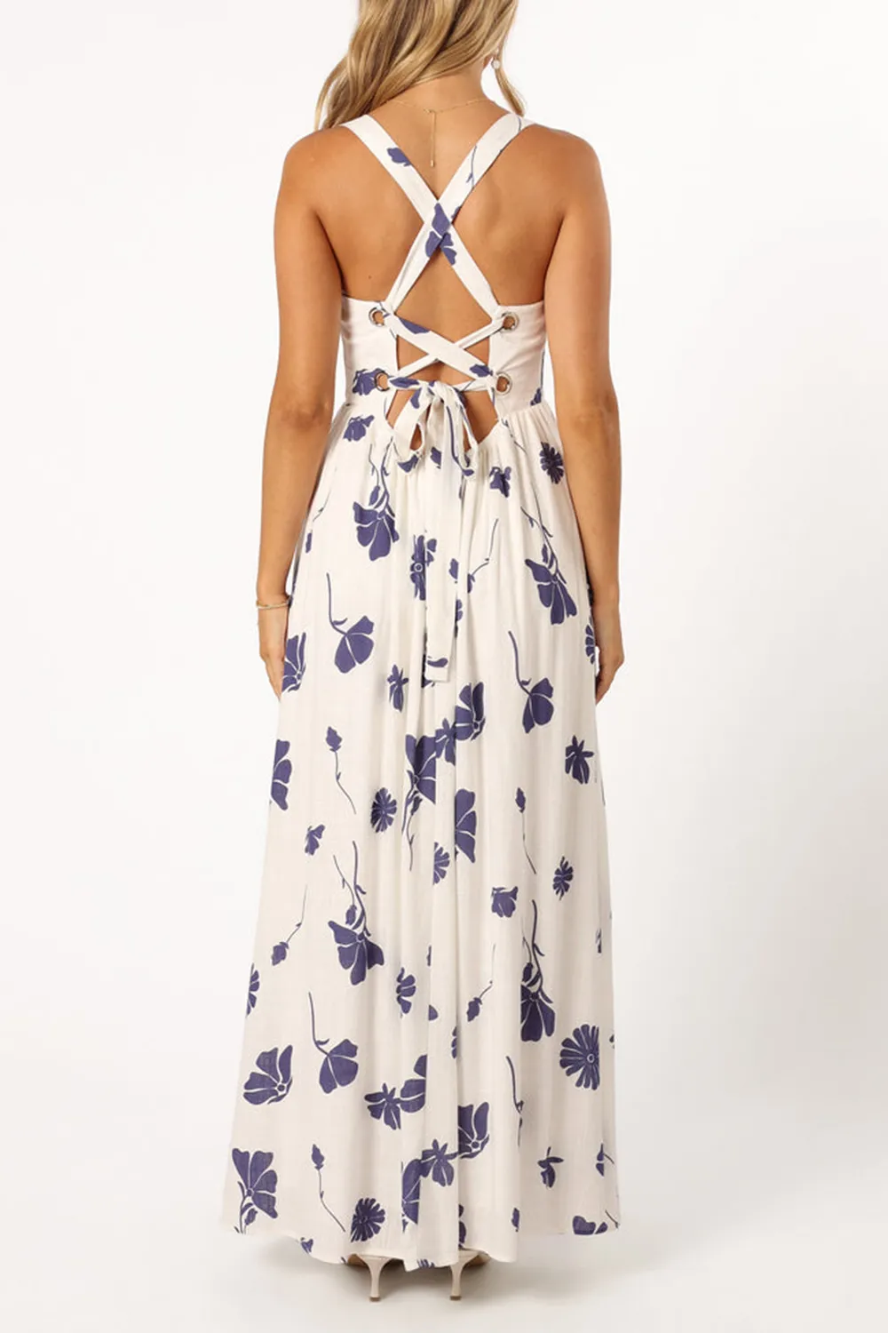 SWEET PRINT STRAP DRESS