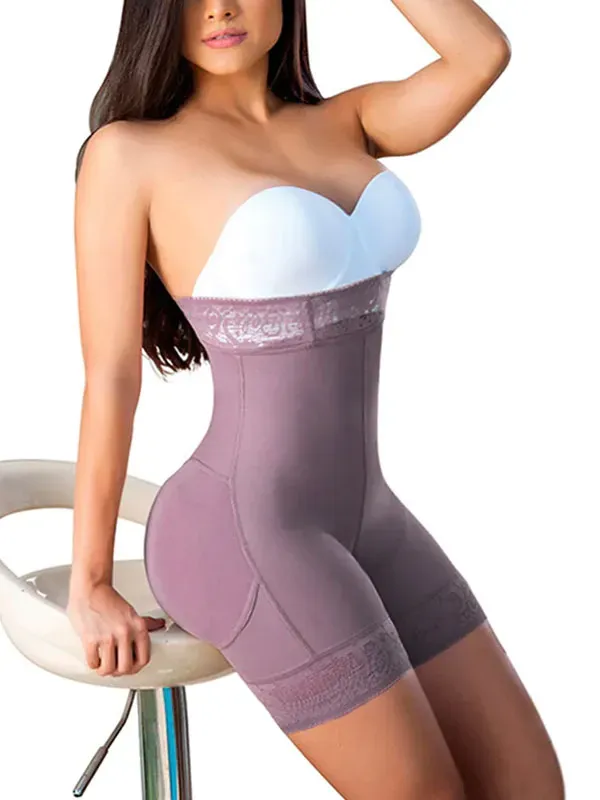 Women's High Waist Shorts Seamless Belly Press