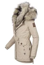 Ladies Winter Thicken Windproof Parka Pink