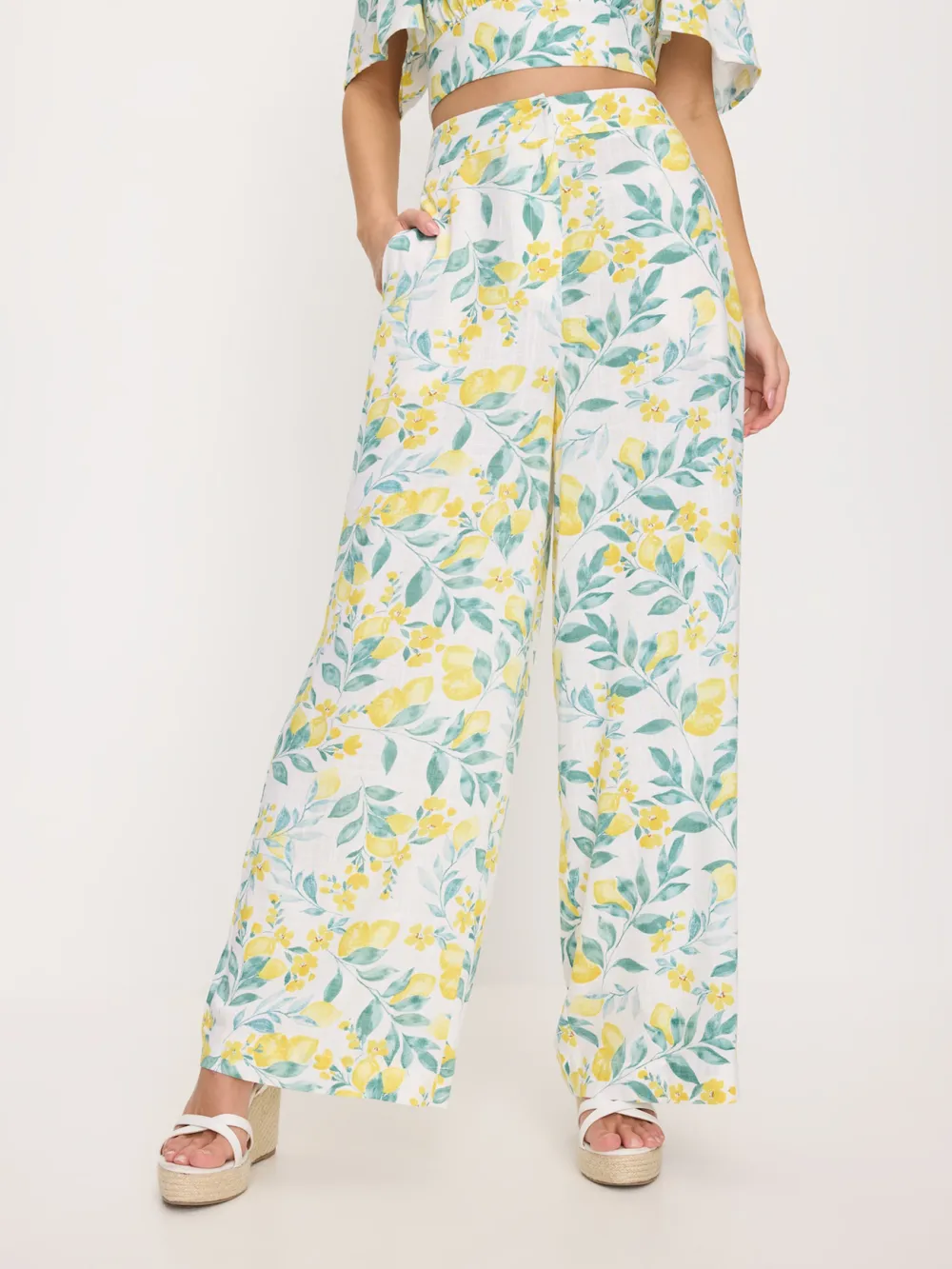 Plants Print Palazzo Pant