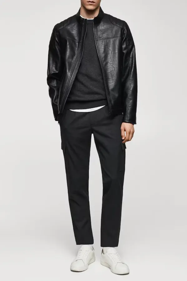 Nappa Leather-Effect Jacket