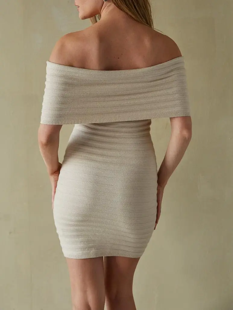 Off the Shoulder Bodycon Mini Dress