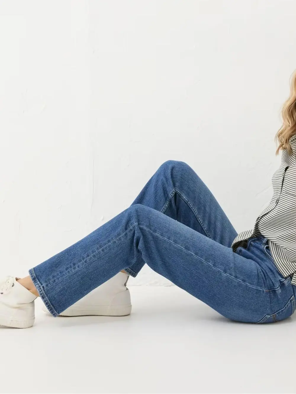 Carmel Blue Denim Comfort Straight Jeans