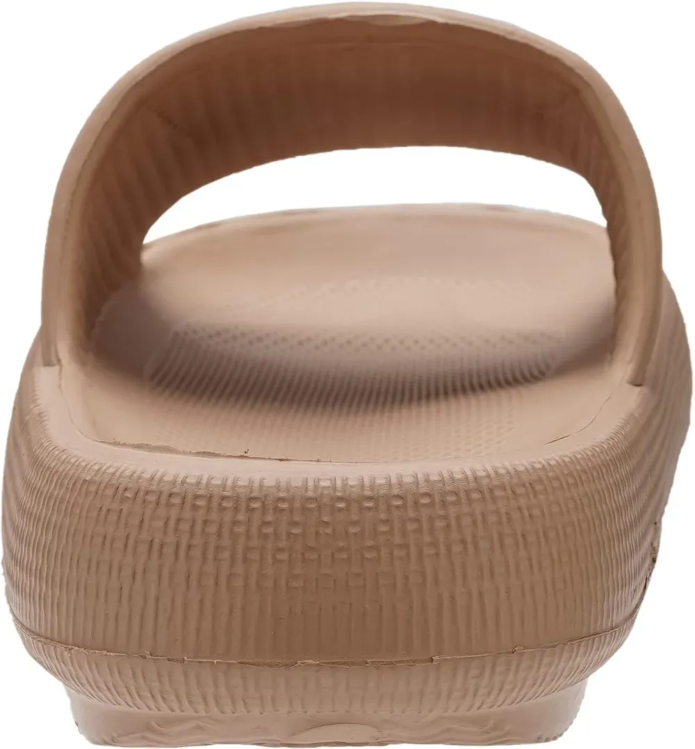 WHITIN Pillow Slippers for Women Non Slip | Cushioned Thick Sole Slides | Quick Drying Bathroom Sandals