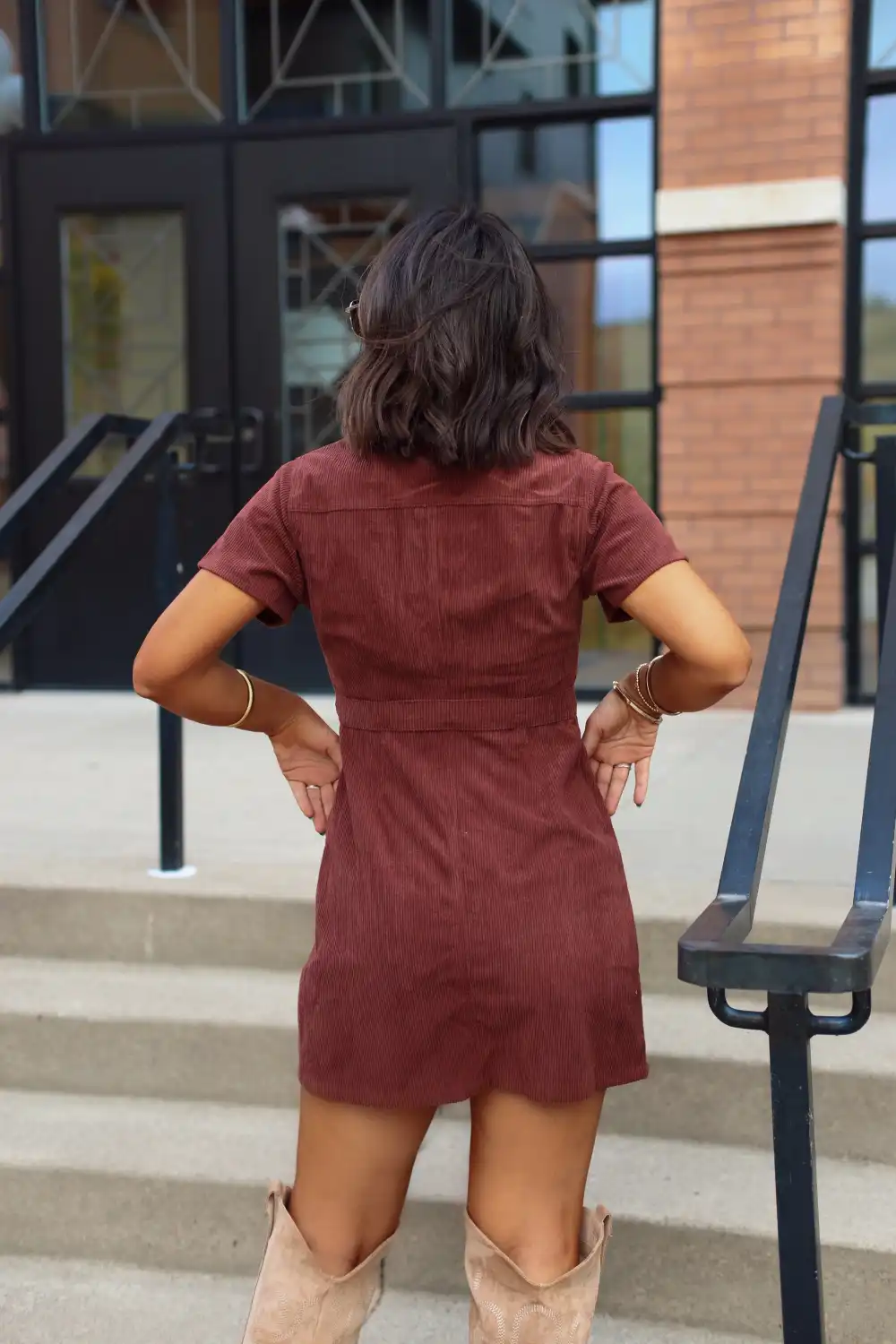 Corduroy Mini Dress