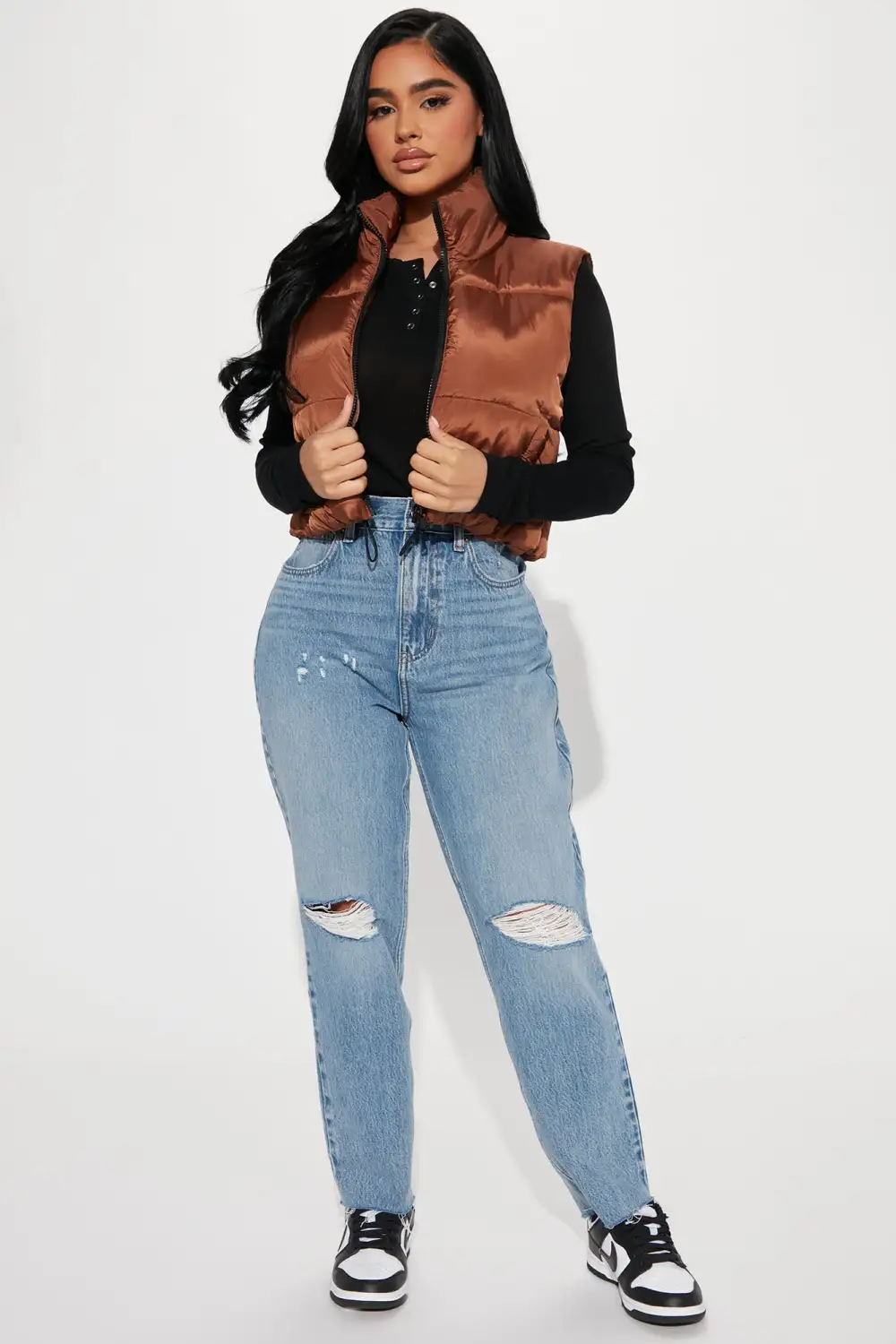 Can't Handle It Puffer Vest - Mocha