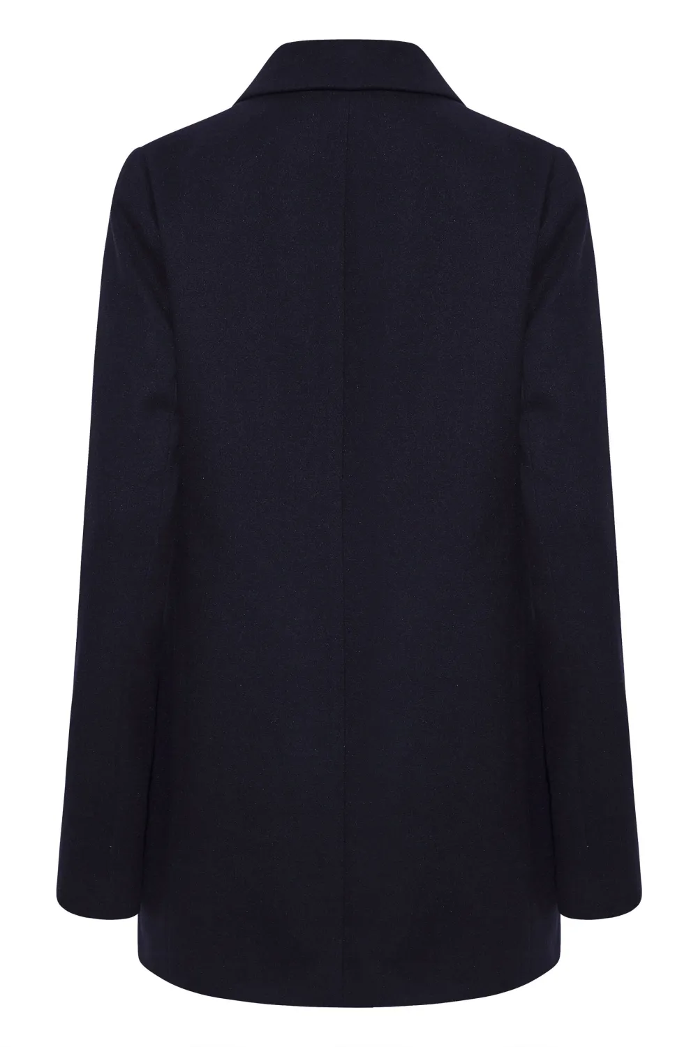 LTS Tall Navy Blue Double Breasted Brushed Jacket