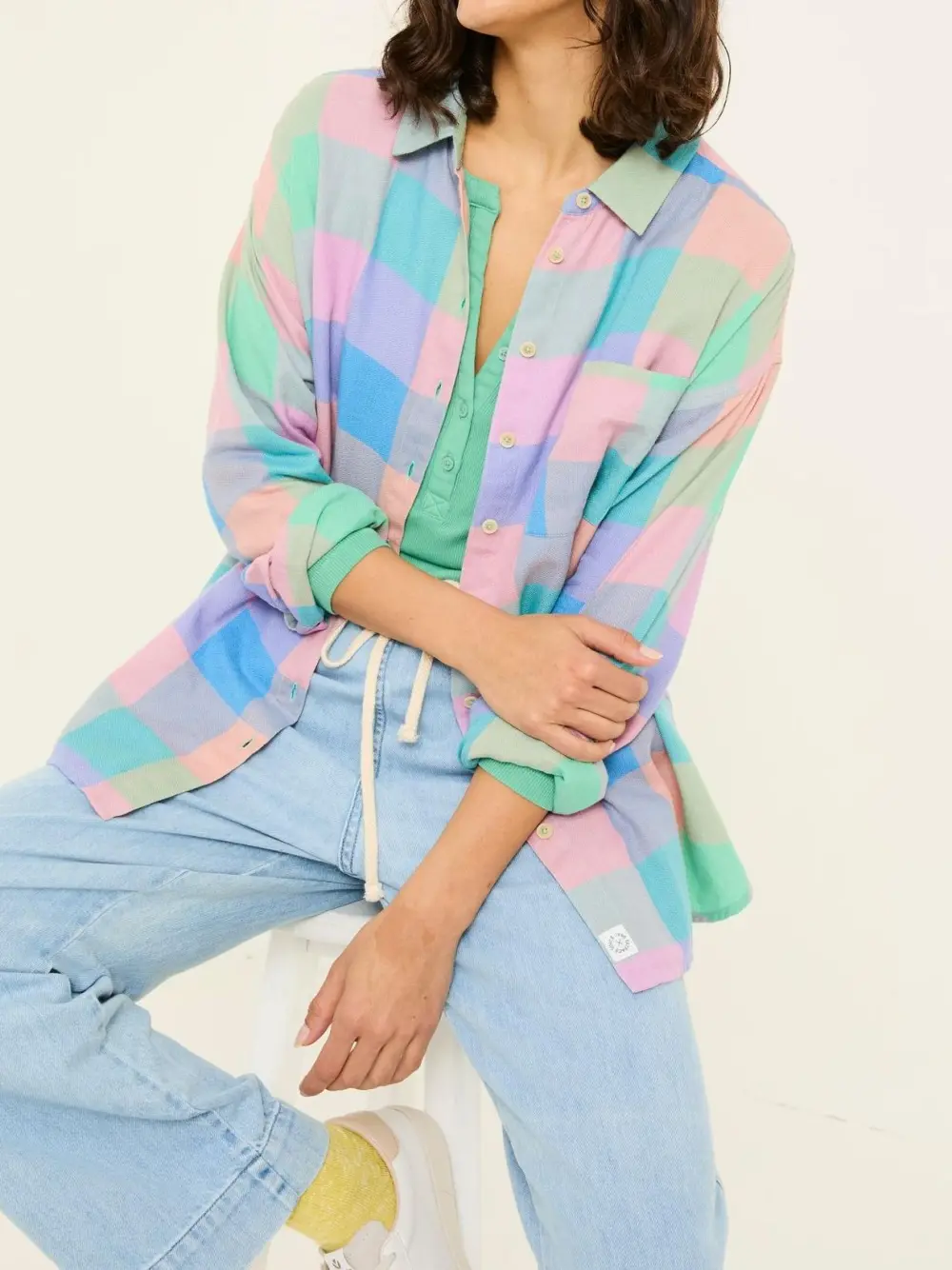 Multi 100% Cotton Carolin Check Shirt