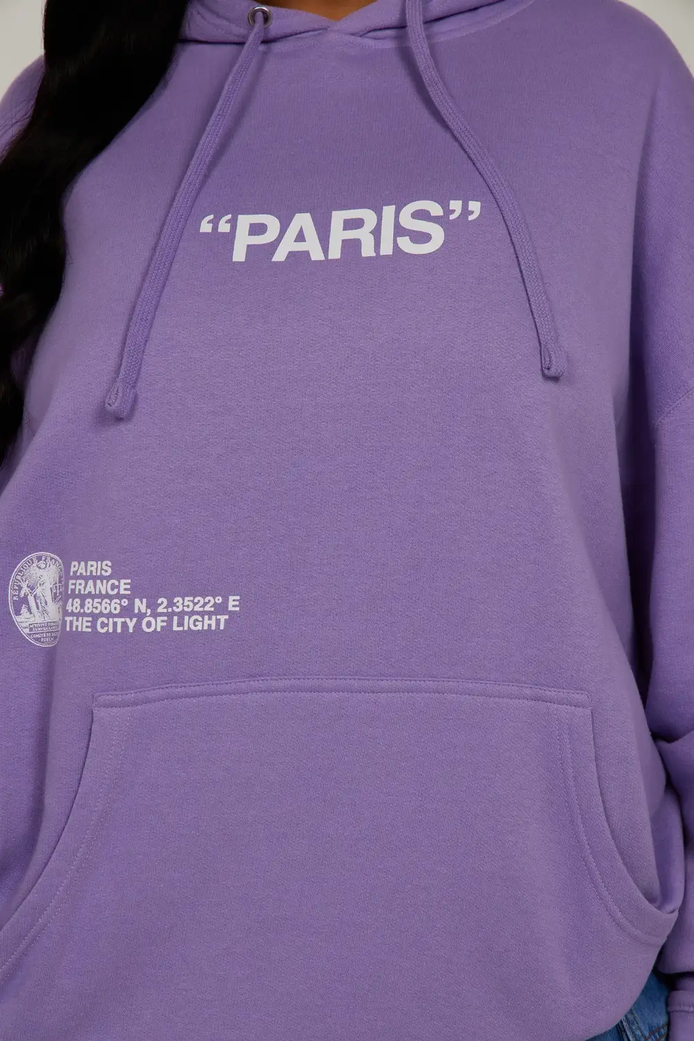 Destination Paris Hoodie - Lavender