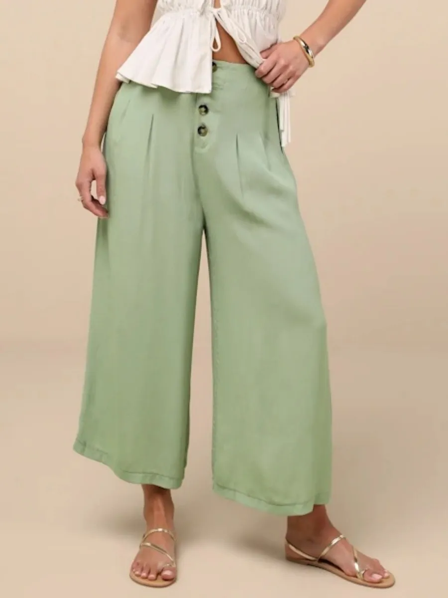 Flowy Button-Fly Pants