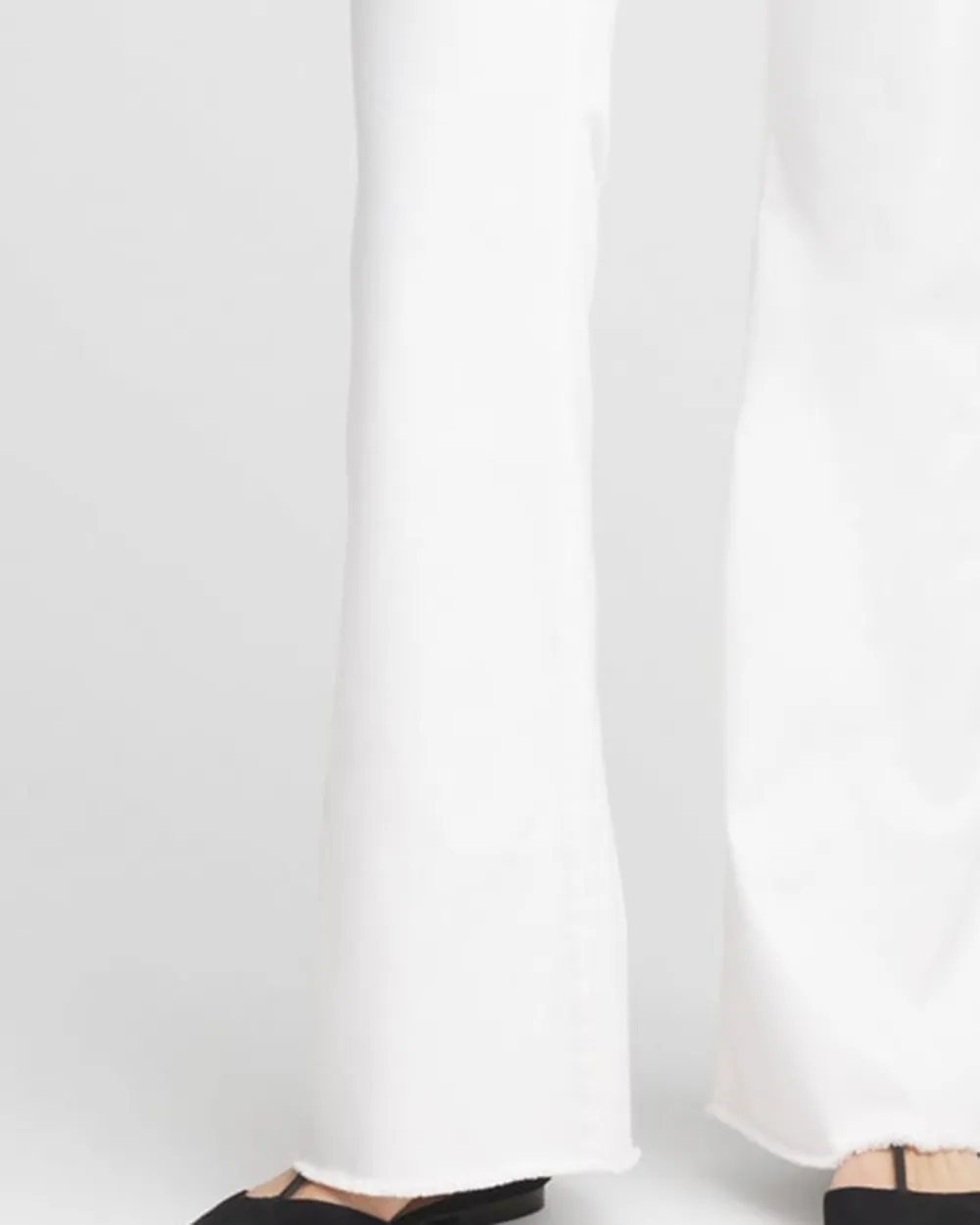 White Flared Denim Jeans