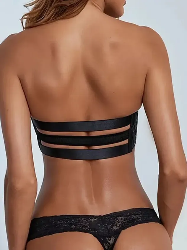 Non Steel Ring Gathered Anti Slip Invisible Bra & Bralette