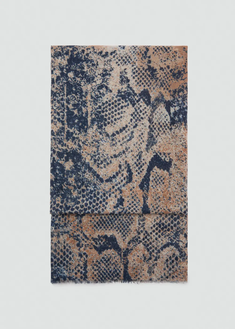 Blue Casual Style Animal Print  Scarf