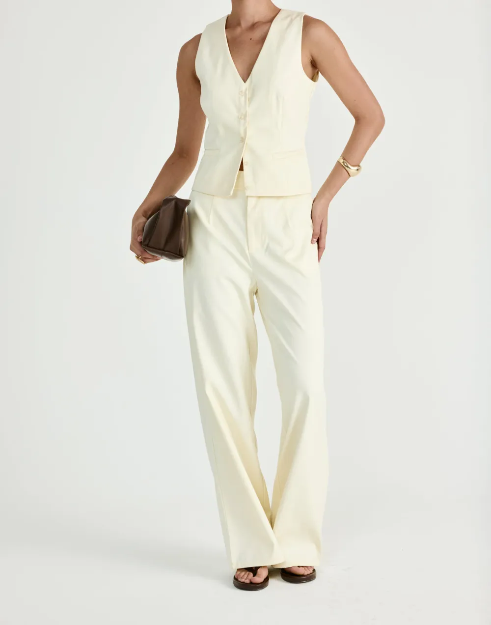 Business Casual Solid Color Trousers