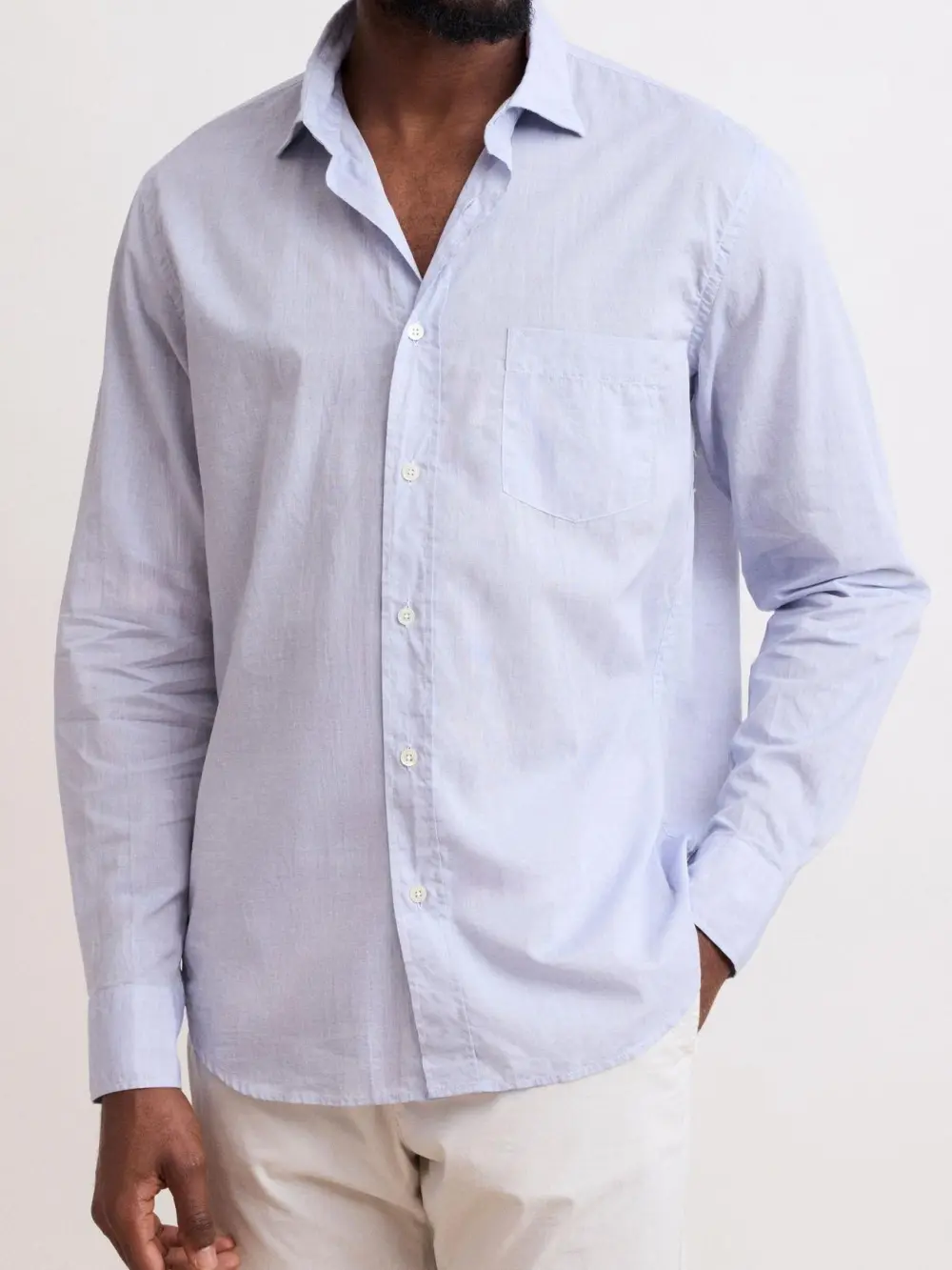 Casual Soft And Comfortable Deep Blue Shirt