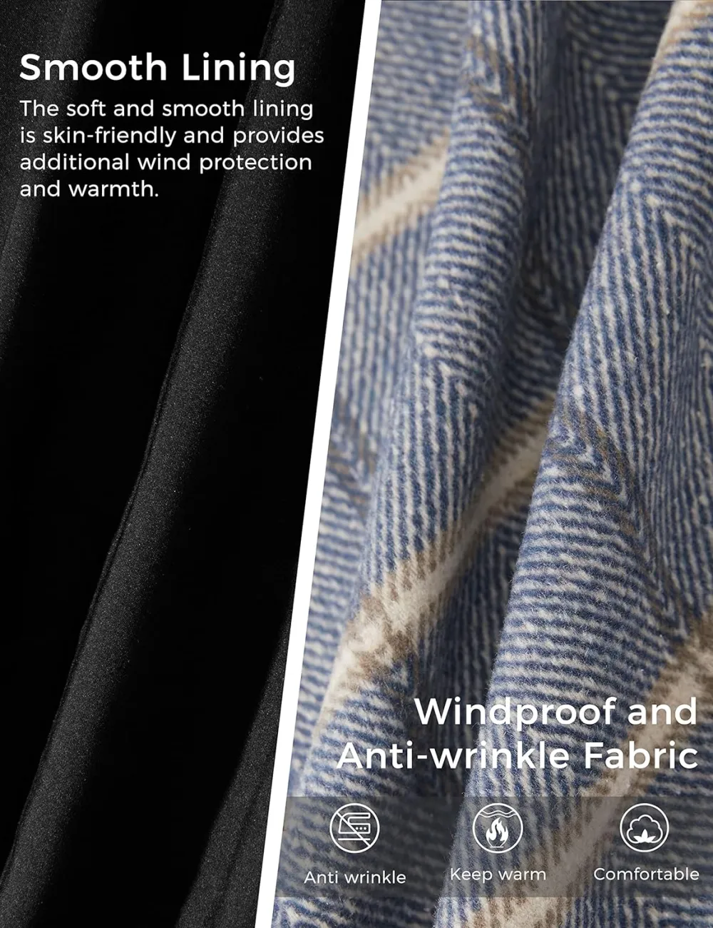 Women's Double Breasted Pea Coat Winter Mid-Long Trench Coat with Belt