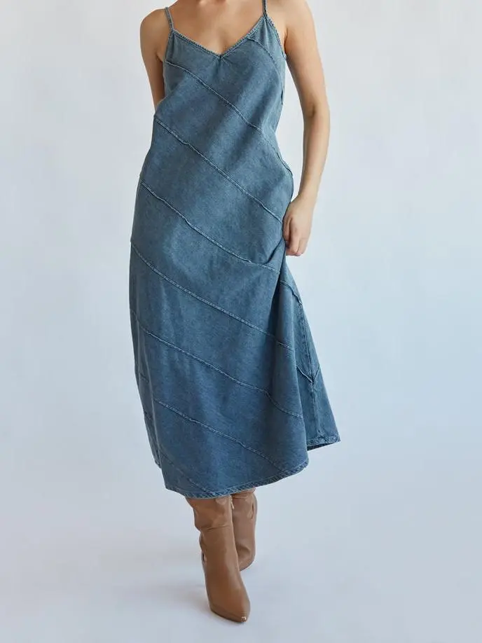 Denim Midi Dress