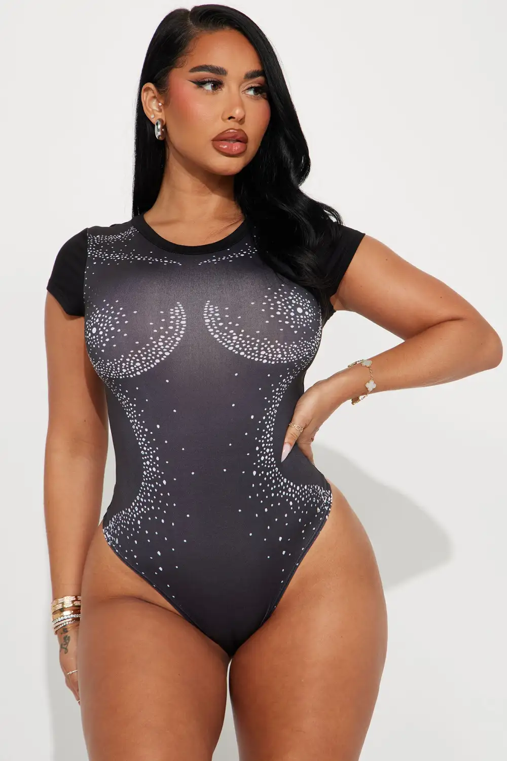 Out Of This World Bodysuit - Black/combo