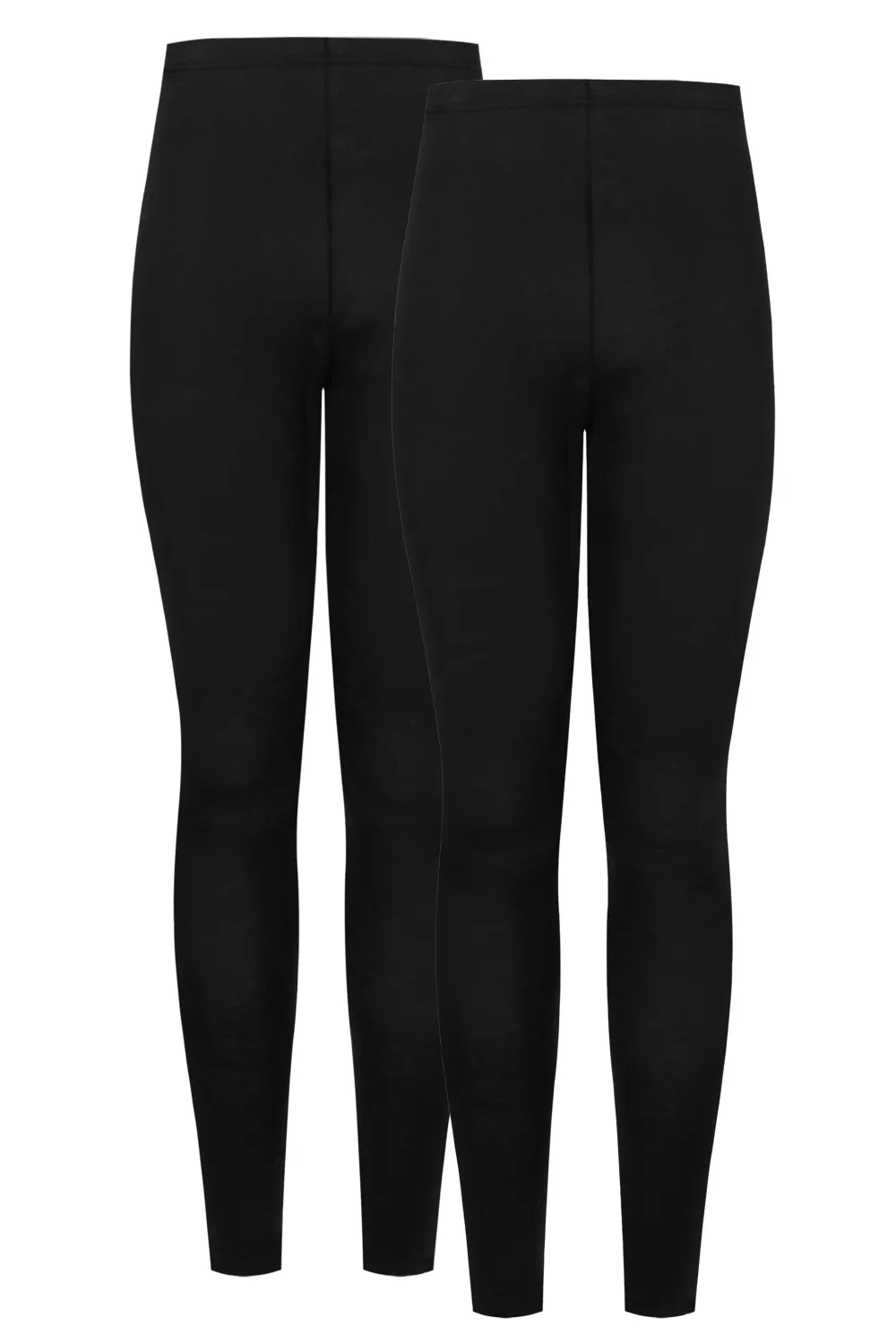 LTS MADE FOR GOOD Tall 2 PACK Black Stretch Cotton Leggings