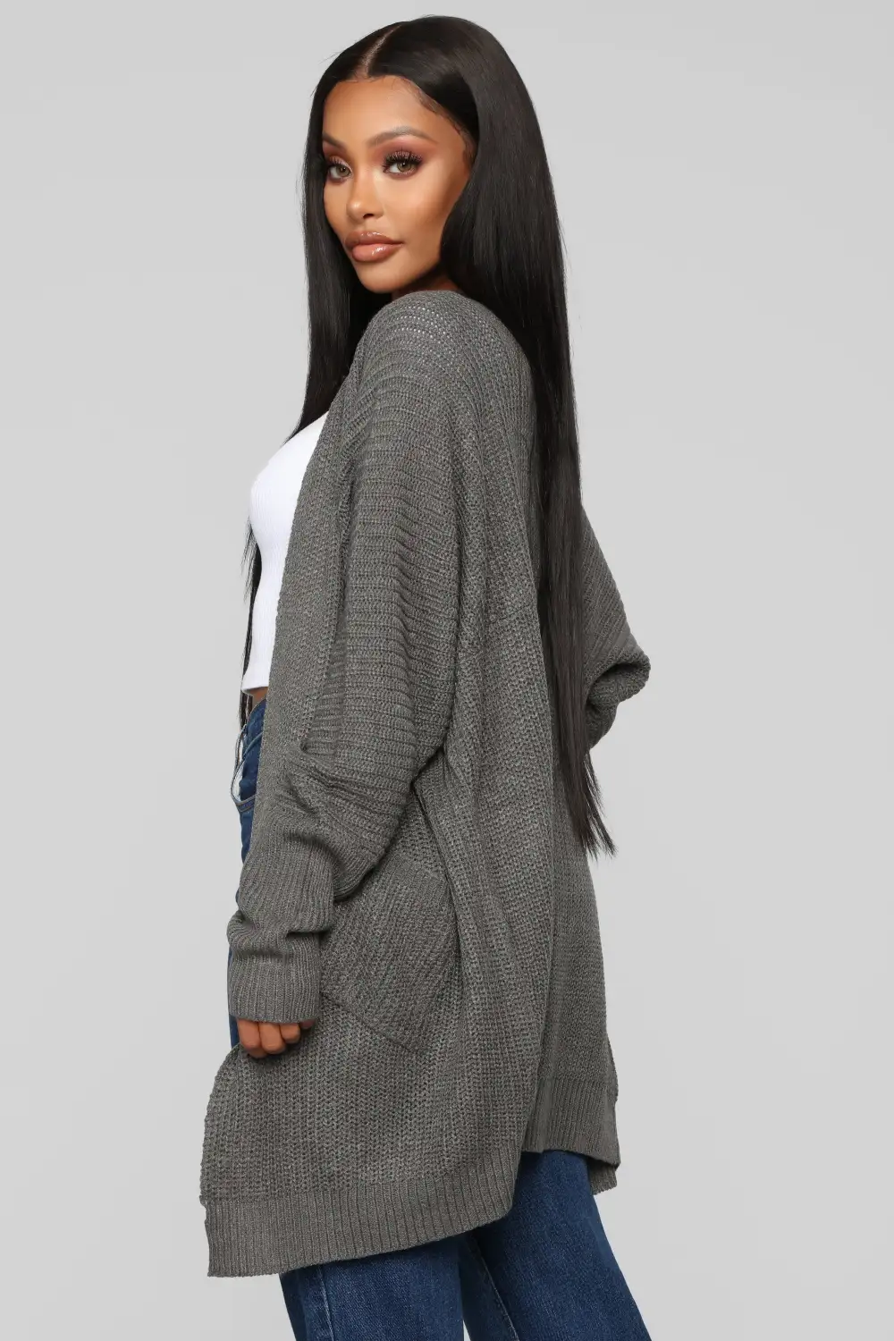 Reserved For You Cardigan - Heather Grey