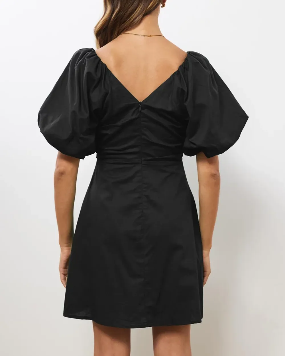 Linen Blend Mini Dress