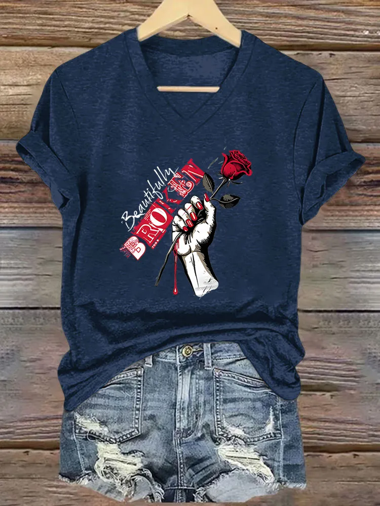 Women's Beautifully Broken Short-Sleeved T-Shirt