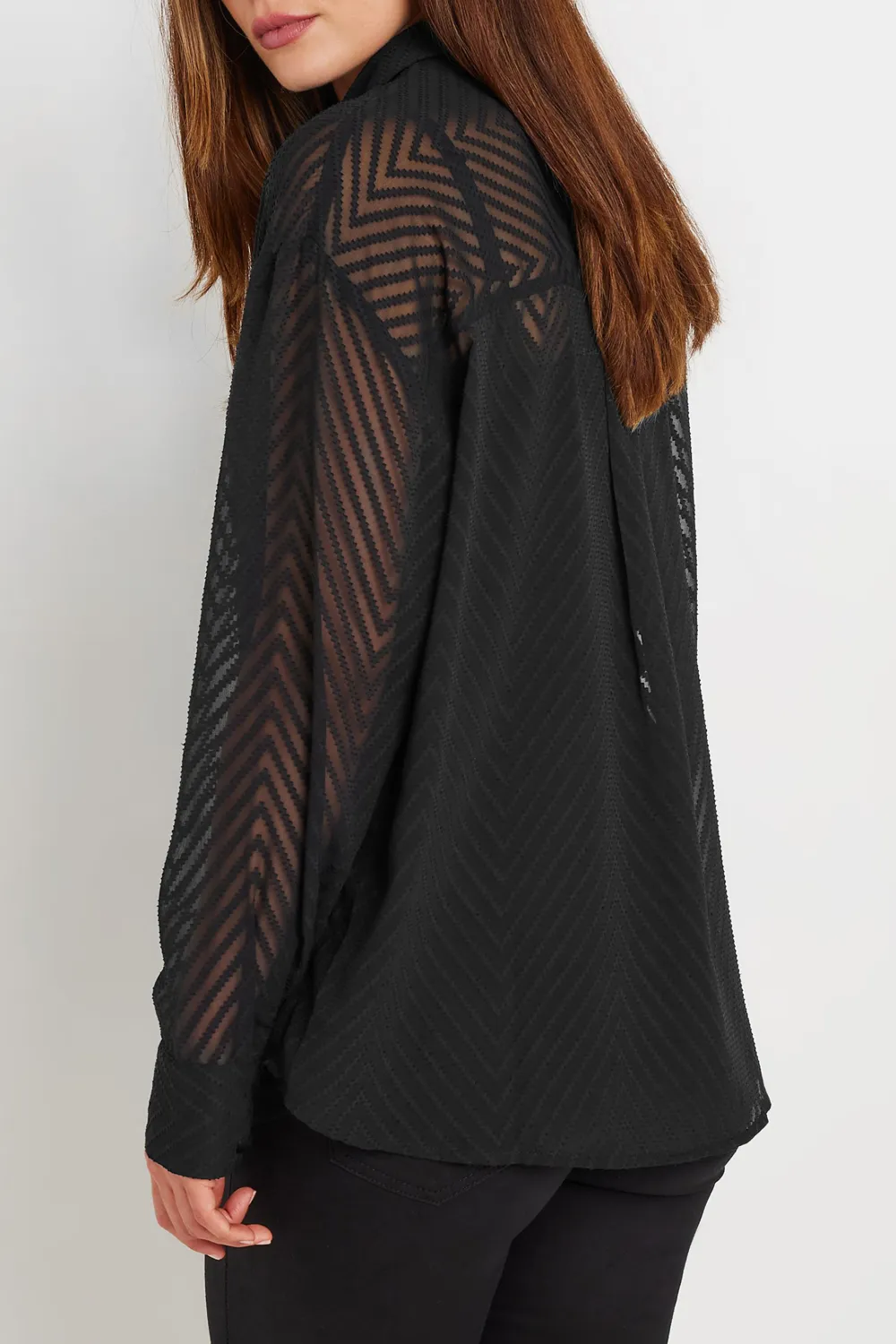 Dark Striped Lapel Shirt