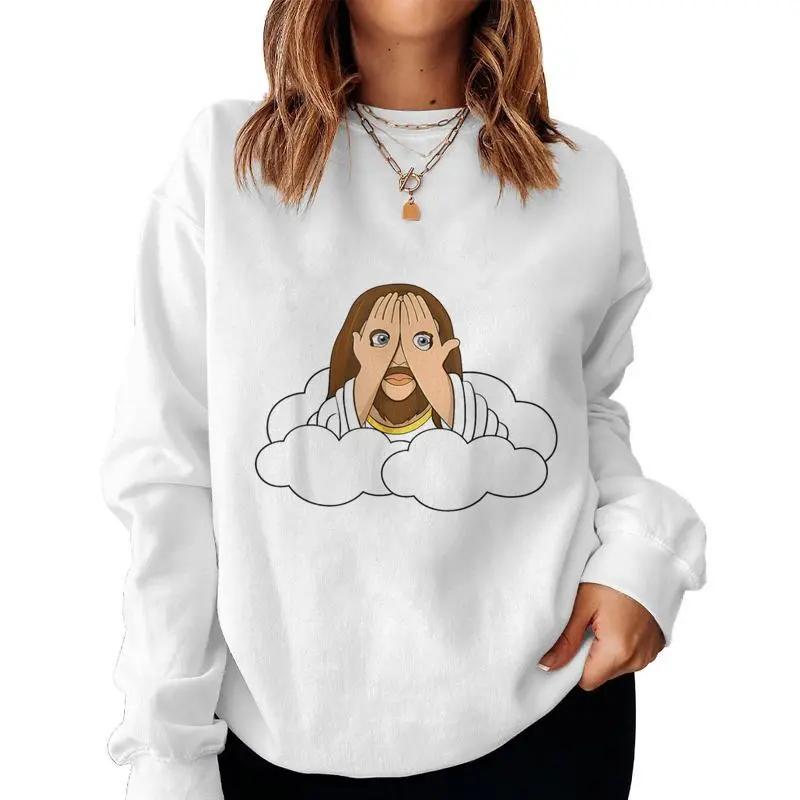Peekaboo Jesus Christian Humor Women Women Sweatshirt