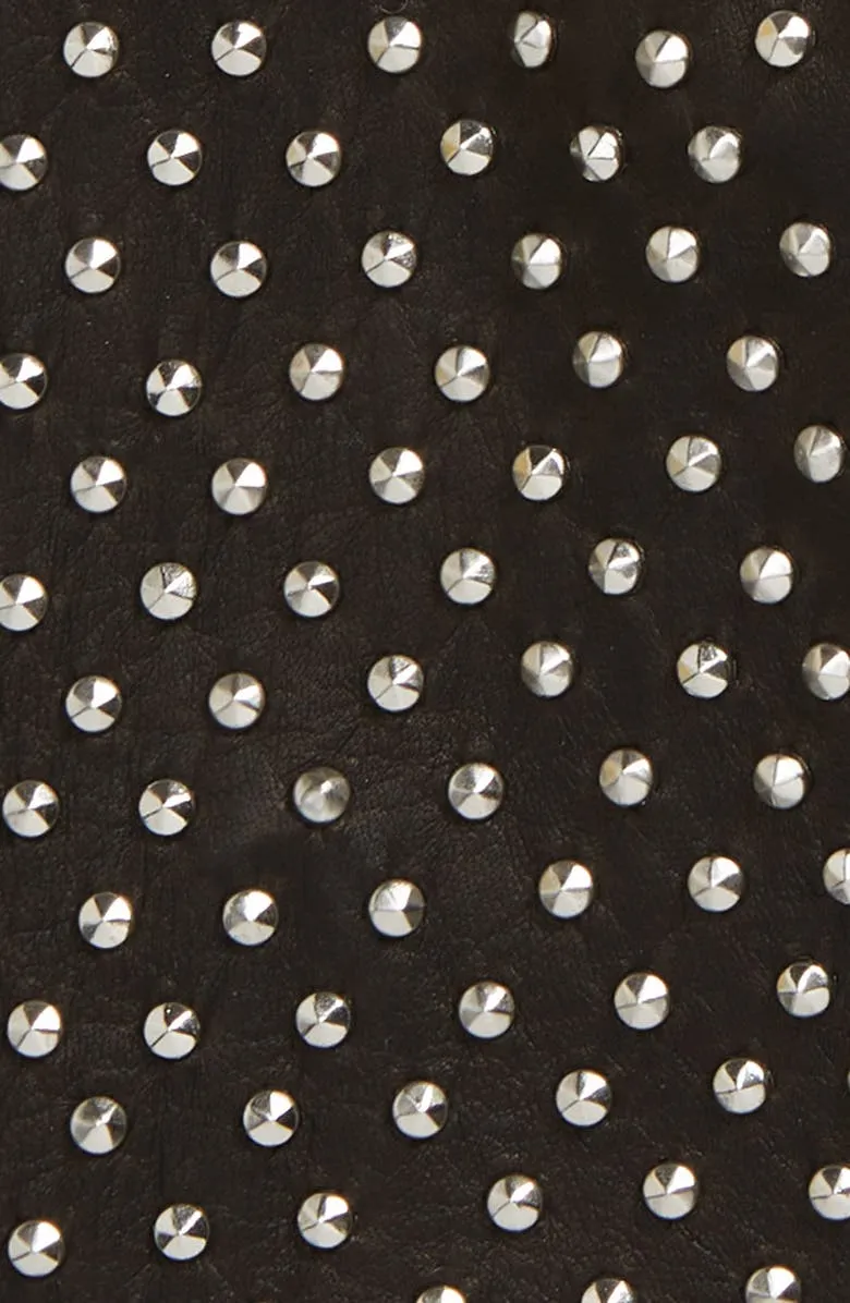 Studded Leather Gloves