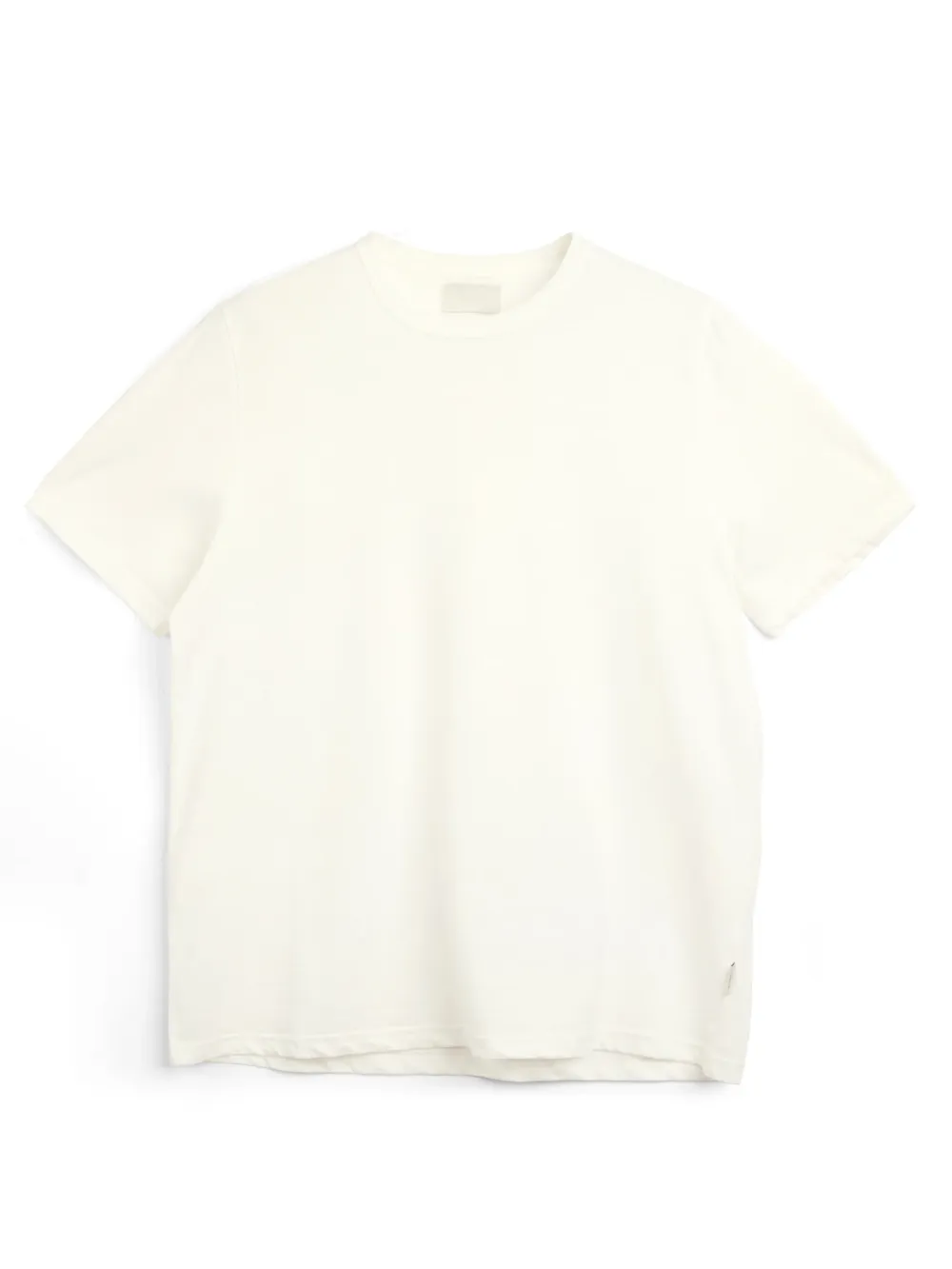 Cream Crew Neck Casual Style T-Shirt
