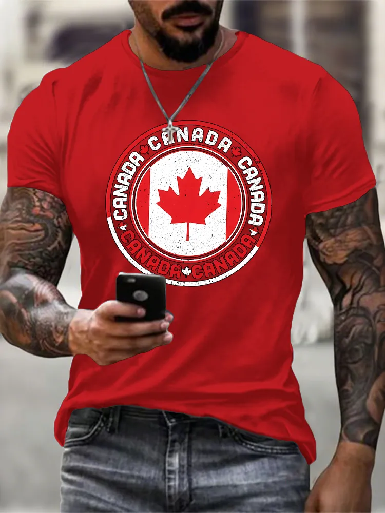 Men'S We Are Canada Strong We Will Never Yield To Tru.p T-Shirt