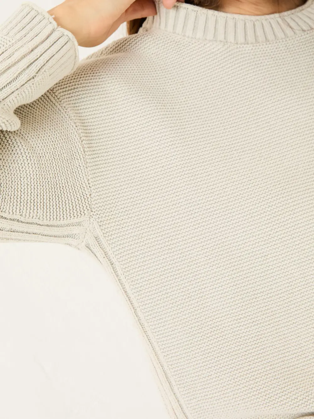 Casual Laundered Knitted 100% Cotton Jumper