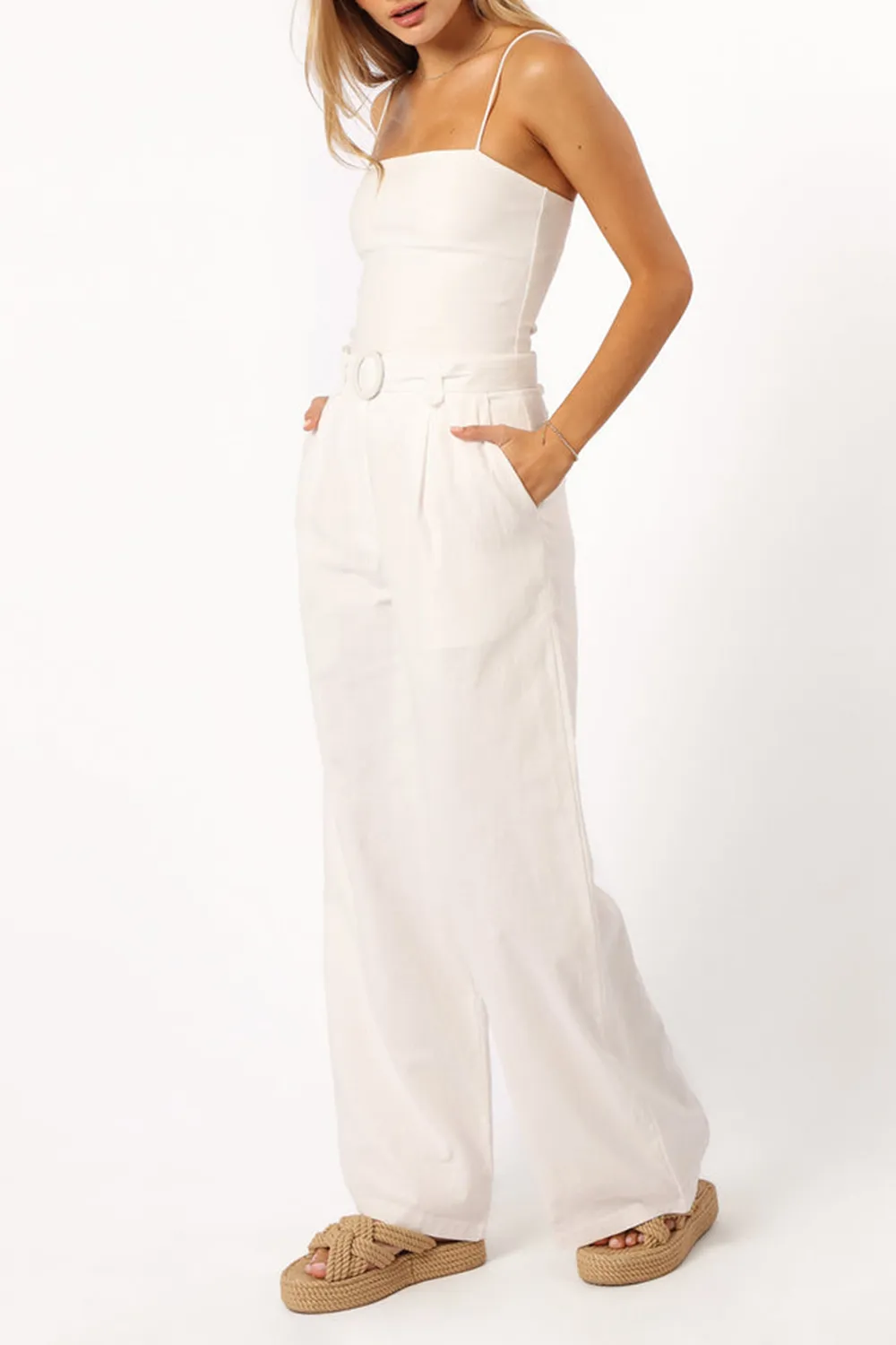 WHITE CASUAL STYLE PANT