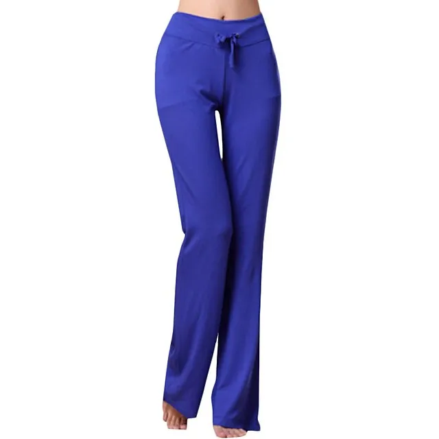 Women's Bootcut Sweatpants Wide Leg Chinos Black Blue Purple Mid Waist Streetwear Casual Lounge Casual Weekend Micro-elastic Full Length Comfort Plain S M L XL XXL Pants